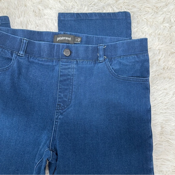 Betabrand 4 Pocket Straight Leg Yoga Denim Jeans Large - Picture 2 of 6